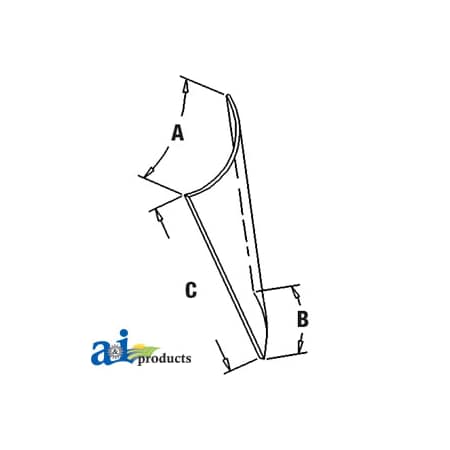 A & I Products Glass, Lower (RH) 37.75" x24.25" x6.5" A-R93147